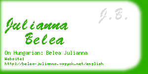 julianna belea business card